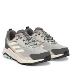 Trekkingi adidas. Szare obuwie trekkingowe damskie Adidas, bez zapięcia. Za 329.99 zł.