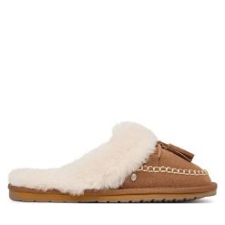 Kapcie EMU Australia. Brązowe kapcie damskie EMU Australia. Za 384.99 zł.