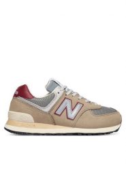 New Balance Sneakersy U574SKB W Brązowy. Brązowe obuwie sportowe damskie New Balance, z nubiku, bez zapięcia. Za 499.99 zł.