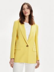 Marella Marynarka Estella 2413041131 Żółty Oversize. Żółte marynarki i żakiety damskie Marella, bez wzorów, z syntetyku. Za 809.99 zł.