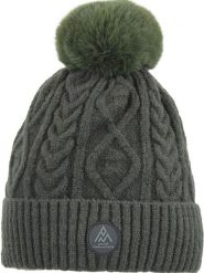 Peak Mountain Czapka "Montchat" w kolorze khaki rozmiar: onesize. Brązowe czapki damskie Peak Mountain, bez wzorów, ze splotem. Za 60.99 zł.