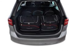 Torby Do Bagażnika Vw Passat Variant 2014-2023 5Szt Kjust. Czarne torby podróżne KJUST, bez wzorów, z kauczuku. Za 1,624.00 zł.