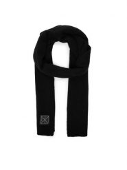 Calvin Klein Szalik Emblem LV04D8014G Czarny. Czarne szaliki damskie Calvin Klein, bez wzorów, z kaszmiru. Za 599.99 zł.