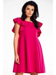 Awama Sukienka w kolorze różowym rozmiar: L. Różowe sukienki damskie Awama, bez wzorów, bez ramiączek. Za 127.99 zł.