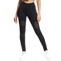 Legginsy Damskie Z Siateczki Technicznej (zestaw 2 Sztuk). Czarne legginsy damskie Urban Classics, xs, bez wzorów. Za 153.99 zł.