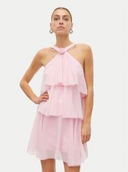 Vero Moda Sukienka koktajlowa Felicia 10329767 Różowy Regular Fit. Czerwone sukienki damskie Vero Moda, bez wzorów, z syntetyku, wizytowe, bez ramiączek. Za 229.99 zł.