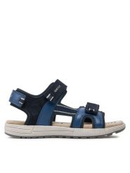 Geox Sandały J Sandal Alben Boy J35AVA 01520 CF44M D Granatowy. Niebieskie sandały chłopięce Geox, ze skóry, bez zapięcia. Za 309.99 zł.