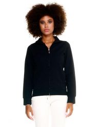 Damska bluza Leone Basic z zamkiem błyskawicznym na całej długości. Czerwone bluzy damskie LEONE 1947 APPAREL, na zimę, l, bez wzorów, z bawełny, z kapturem. Za 105.21 zł.