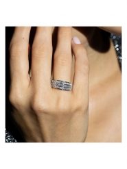 DIAMANTA Złoty pierścionek z diamentami rozmiar: 56. Szare pierścionki damskie DIAMANTA, z diamentem, złote. Za 5,798.99 zł.