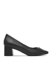 MEXX Czółenka EO-R26SS15331-01 Czarny. Czarne czółenka damskie Mexx, bez wzorów, ze skóry, bez obcasa. Za 369.99 zł.