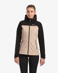 Damska kurtka softshell Kilpi RAVIA-W. Brązowe kurtki sportowe damskie Kilpi, na jesień, bez wzorów, z materiału, bez kaptura. Za 271.50 zł.