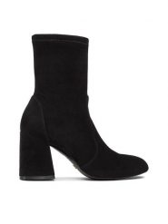 Stuart Weitzman Botki Flareblock 85 Str Bt SF414 Czarny. Czarne botki damskie Stuart Weitzman, ze skóry, bez obcasa, na słupku, bez zapięcia. Za 2,569.00 zł.