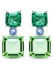 Luxenter Srebrne kolczyki-wkrętki z cyrkoniami rozmiar: onesize. Szare kolczyki damskie Luxenter, z cyrkonią, srebrne. Za 217.99 zł.