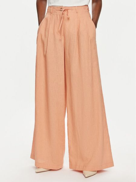 ViCOLO Spodnie materiałowe TB2700 Pomarańczowy Relaxed Fit. Brązowe spodnie materiałowe damskie ViCOLO, bez wzorów, z materiału. Za 229.99 zł.