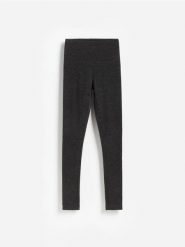 Legginsy z wełny merino - ciemnobrązowy. Brązowe legginsy damskie Reserved, l, bez wzorów, z wełny. Za 219.99 zł.