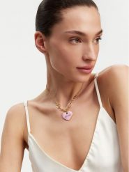 Guess Naszyjnik JUBN05 148JW Złoty. Żółte naszyjniki damskie Guess, metalowe. Za 369.99 zł.