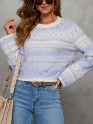 LA Angels Sweter w kolorze błękitno-kremowym rozmiar: M. Brązowe swetry klasyczne damskie LA Angels, m, bez kołnierzyka. Za 187.96 zł.