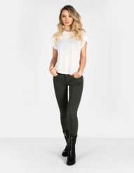Pepe Jeans Jeansy "Soho" | PL210804U918 | Soho | Kobieta | Zielony. Zielone jeansy damskie Pepe Jeans, bez wzorów, z bawełny. W wyprzedaży za 169.00 zł.