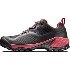 Buty trekkingowe damskie Mammut Sapuen Low GTX. Czerwone obuwie trekkingowe damskie Mammut, bez zapięcia. Za 742.95 zł.