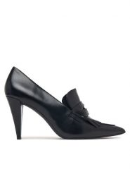 Tommy Hilfiger Szpilki Th Penny Bar Pointy Pump FW0FW09529 Czarny. Czarne szpilki damskie Tommy Hilfiger, bez wzorów, ze skóry, bez obcasa, na szpilce, bez zapięcia. Za 569.99 zł.