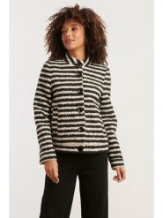 Smashed Lemon Kurtka przejściowa w kolorze biało-czarnym rozmiar: L. Białe kurtki damskie Smashed Lemon, l, bez wzorów, bez kaptura. Za 165.99 zł.