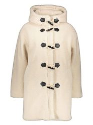 JDY Płaszcz pluszowy "Nova" w kolorze kremowym rozmiar: XL. Brązowe płaszcze damskie JDY, xl, bez wzorów, z puchu, bez kaptura. Za 215.71 zł.