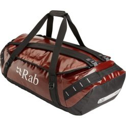 Torba podróżna Rab Expedition Kitbag II 120 - red clay. Czerwone torby podróżne RAB, bez wzorów, z tworzywa sztucznego. Za 609.39 zł.