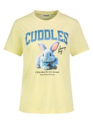 Sublevel Koszulka w kolorze żółtym rozmiar: L. Żółte koszulki damskie Sublevel, l, bez wzorów, bez kołnierzyka, bez ramiączek. Za 43.99 zł.