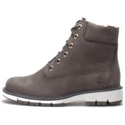 Buty do chodzenia damskie Timberland Lucia 6 Inch Warm Lined Boot WP. Brązowe obuwie sportowe damskie Timberland, z materiału, za kostkę, bez zapięcia, trekkingowe. Za 681.00 zł.