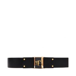 Pasek Elisabetta Franchi. Czarne paski damskie Elisabetta Franchi, bez wzorów. Za 689.99 zł.