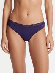 Tommy Hilfiger Stringi UW0UW06053 Granatowy. Niebieskie stringi Tommy Hilfiger, bez wzorów, z syntetyku. Za 119.99 zł.