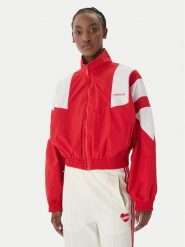 Adidas Bluza Blocked Washed KD8788 Czerwony Oversize. Czerwone bluzy damskie Adidas, l, bez wzorów, z syntetyku, bez kaptura. Za 398.99 zł.