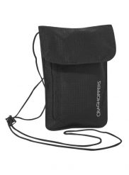 Saszetka turystyczna Craghoppers Neck Pouch - black. Czarne nerki i saszetki damskie Craghoppers, bez wzorów, z materiału. Za 78.09 zł.