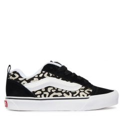 Tenisówki Vans. Czarne kozaki dziewczęce Vans, bez wzorów, bez obcasa, bez zapięcia. Za 224.99 zł.