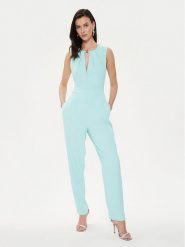 Rinascimento Kombinezon CFC0118335003 Błękitny Regular Fit. Niebieskie sukienki damskie Rinascimento, bez wzorów, z syntetyku, bez ramiączek. Za 319.99 zł.