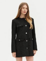 Guess Płaszcz przejściowy W5RL20 WGVS2 Czarny Regular Fit. Czarne płaszcze damskie Guess, xs, z aplikacjami, z syntetyku, bez kaptura. Za 379.99 zł.