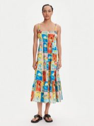 Roxy Sukienka letnia Atlas Sunshine ERJWD03892 Kolorowy Regular Fit. Sukienki damskie Roxy, bez wzorów, z wiskozy, bez ramiączek. Za 179.99 zł.