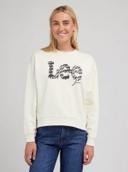 Lee Bluza w kolorze kremowym rozmiar: L. Brązowe bluzy damskie Lee, l, bez wzorów, z bawełny, bez kaptura. Za 171.45 zł.