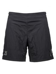 Haglöfs Szorty funkcyjne "Alpha" w kolorze czarnym rozmiar: L. Czarne spodenki sportowe damskie Haglöfs, l, bez wzorów, outdoorowe. Za 297.97 zł.