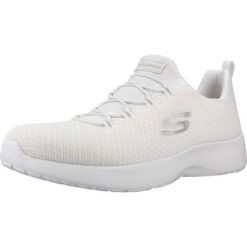 Buty SKECHERS DYNAMIGHT Biały. Białe obuwie trekkingowe damskie Skechers, z tkaniny, bez zapięcia. Za 205.99 zł.