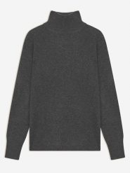 AUTHENTIC CASHMERE Kaszmirowy sweter "Eileen" w kolorze antracytowym rozmiar: XL. Czarne swetry klasyczne damskie AUTHENTIC CASHMERE, xl, z kaszmiru, bez kołnierzyka. Za 347.99 zł.