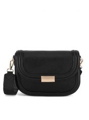 DeeZee Torebka MDP-L-013-06 Czarny. Czarne listonoszki damskie DeeZee, bez wzorów, z materiału, bez dodatków. Za 129.99 zł.