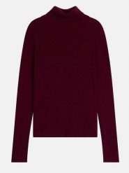 Just Cashmere Kaszmirowy golf "Lanais" w kolorze bordowym rozmiar: XL. Czerwone golfy damskie Just Cashmere, xl, bez wzorów, z kaszmiru, bez ramiączek. Za 546.48 zł.