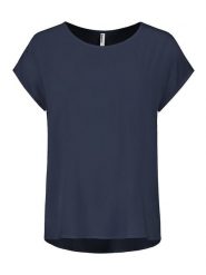 Sublevel Bluzka w kolorze granatowym rozmiar: M. Niebieskie bluzki damskie Sublevel, m, bez wzorów, z wiskozy, klasyczne, bez kołnierzyka, bez ramiączek. Za 69.95 zł.