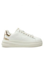 Guess Sneakersy FLTELB LEM12 Biały. Białe obuwie sportowe damskie Guess, ze skóry, bez zapięcia. W wyprzedaży za 289.99 zł.
