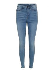 Noisy may Dżinsy "Nmcallie" - Skinny fit - w kolorze błękitnym rozmiar: W25/L30. Niebieskie jeansy damskie Noisy may, z podwyższonym stanem. Za 35.10 zł.