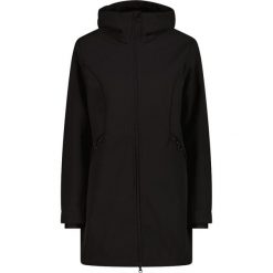 Parka z sztucznym futrem softshell damska CMP. Czarne parki damskie CMP, na zimę, uniwersalny, z materiału. Za 432.50 zł.