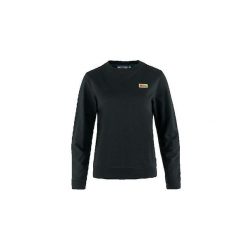 Czarna Bawełniana Bluza Fjällräven. Czarne bluzy damskie Fjällräven, na zimę, bez wzorów, z bawełny, bez kaptura. Za 383.60 zł.
