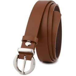 Pasek skórzany BELTIMORE brązowy r.80-95 cm O21. Brązowe paski damskie bez wzorów. Za 49.99 zł.