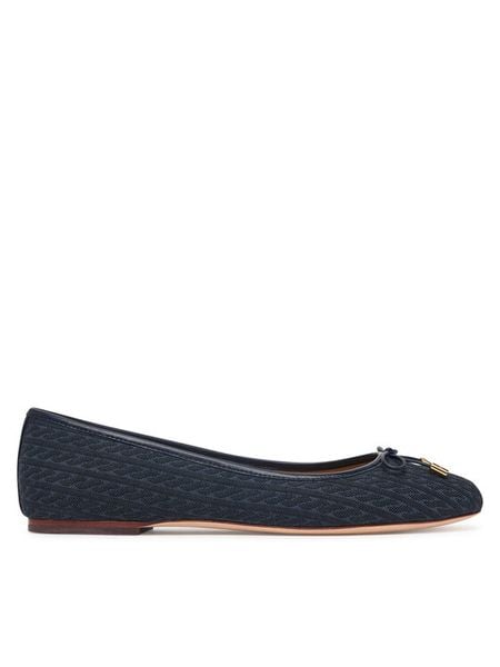 LAUREN RALPH LAUREN Baleriny 802P18430002 Granatowy. Niebieskie balerinki damskie Lauren Ralph Lauren, bez wzorów. Za 729.99 zł.